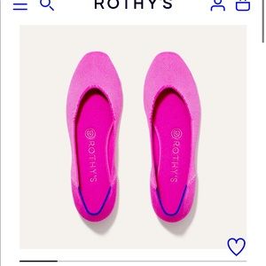 Rothys strawberry ice square